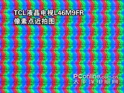 TCL液晶电视L46M9FR像素点近拍