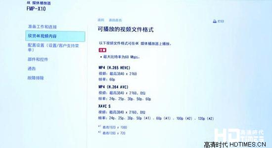 索尼FMP-X10为什么不能外接硬盘播放高清影片