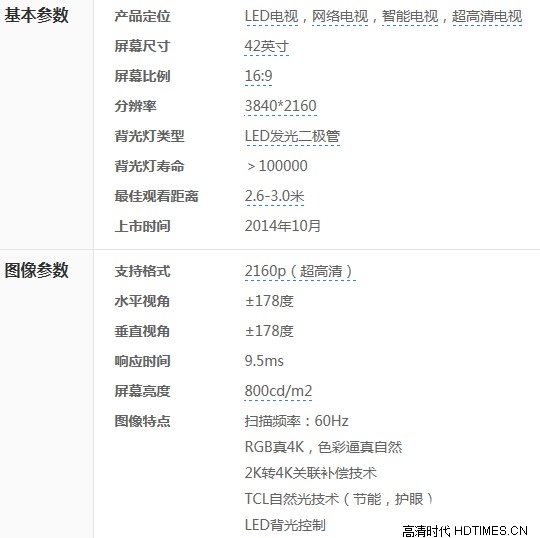 抄底大放血 TCL 42寸4K电视仅售2699元