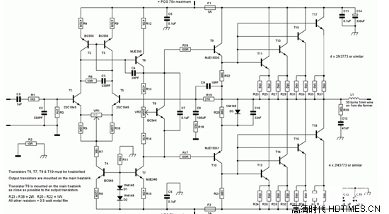 详细解析各类型功放电路图和原理【汇总】