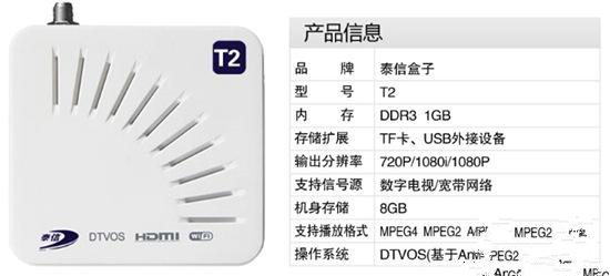 泰信盒子X1与泰信T1、T2的区别在哪里